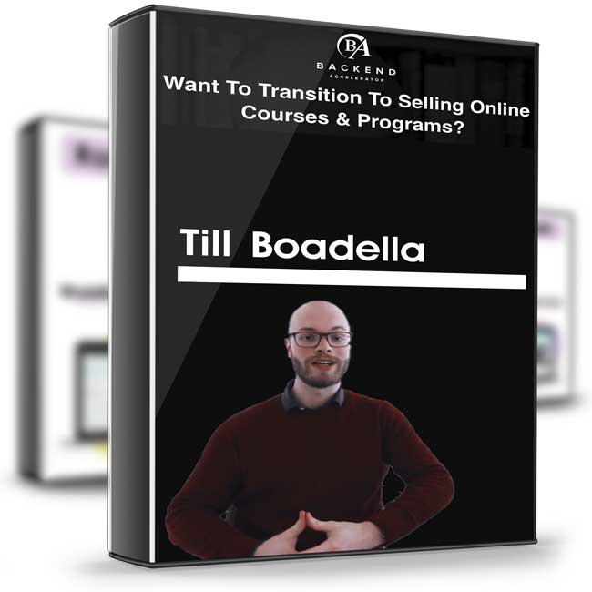 Backend Accelerator – Till Boadella 1 Backend Accelerator – Till Boadella