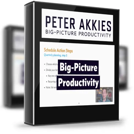 Peter Akkies – Big Picture Productivity 1 Peter Akkies – Big Picture Productivity